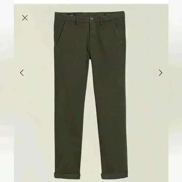 Mason’s | Mens burgundy slim fit Torino jersey stretchcotton dress pants size 52 - Picture 5 of 8